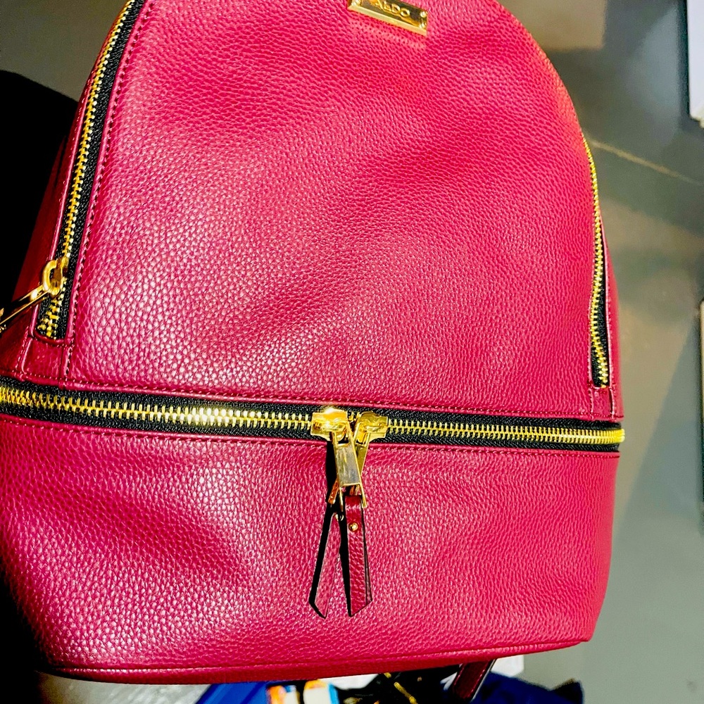 Burgundy Aldo backpack